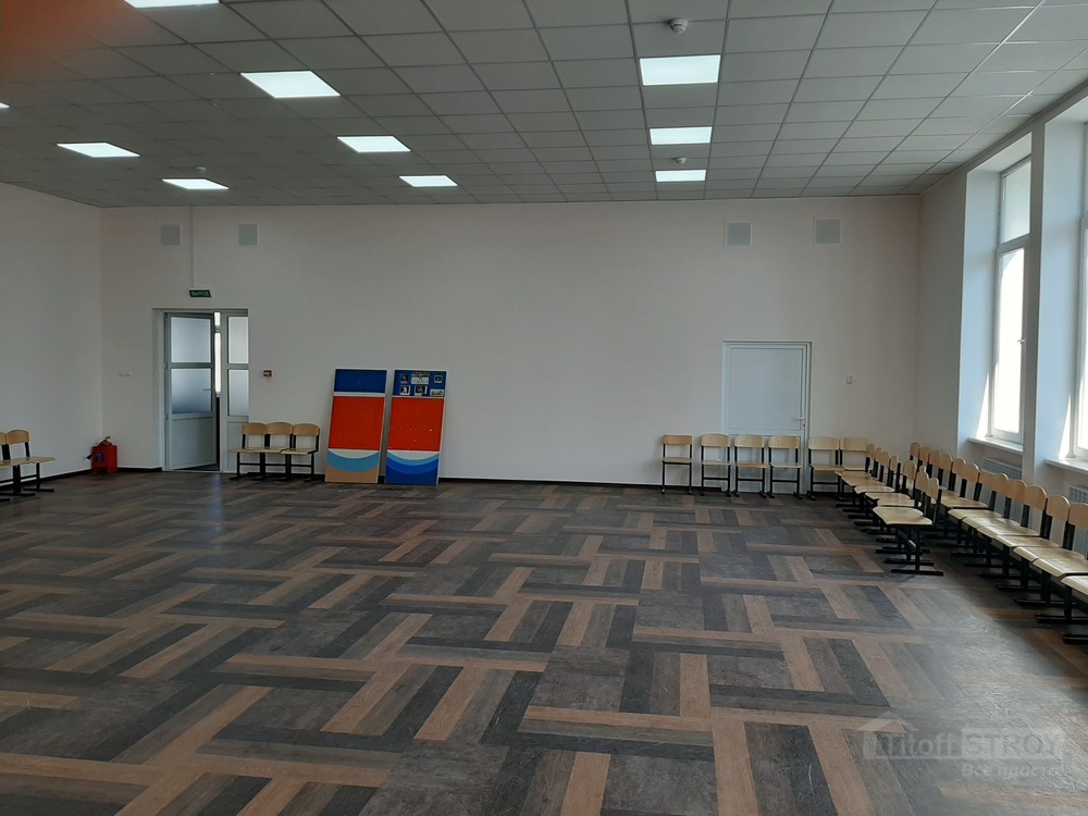комплексный ремонт актового зала в Севастополе в СОШ 23