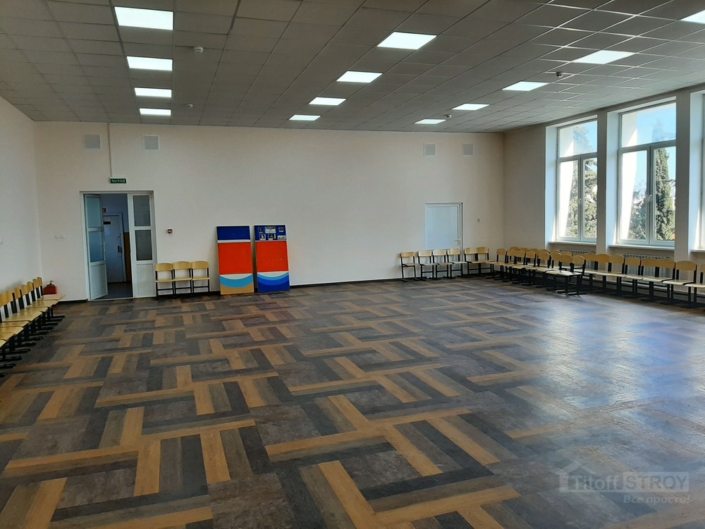 комплексный ремонт актового зала в Севастополе в СОШ 23